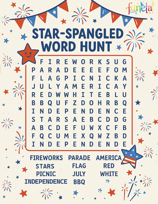 Star-Spangled Word Hunt