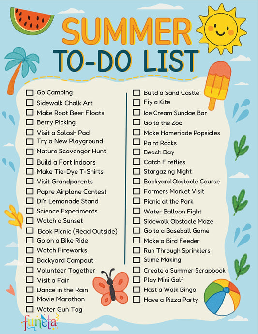 Summer To-Do List for Kids