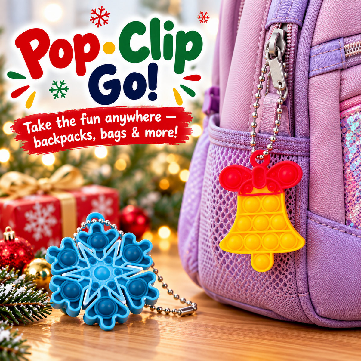 30-Pack Christmas Pop-It Fidget Favors