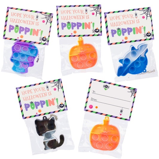 30 packs Pop it fidget Halloween Toys, School Halloween Classroom Favors