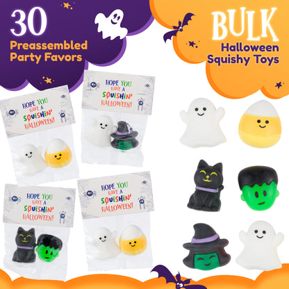 30 pack Halloween Squishes, Halloween Party Favors