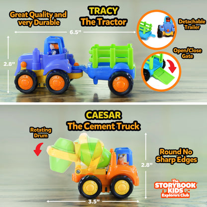 Construction Toy Truck Set for Toddlers