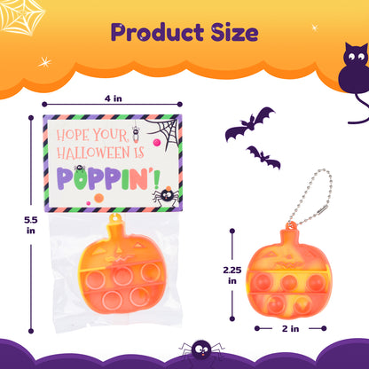 30 packs Pop it fidget Halloween Toys, School Halloween Classroom Favors