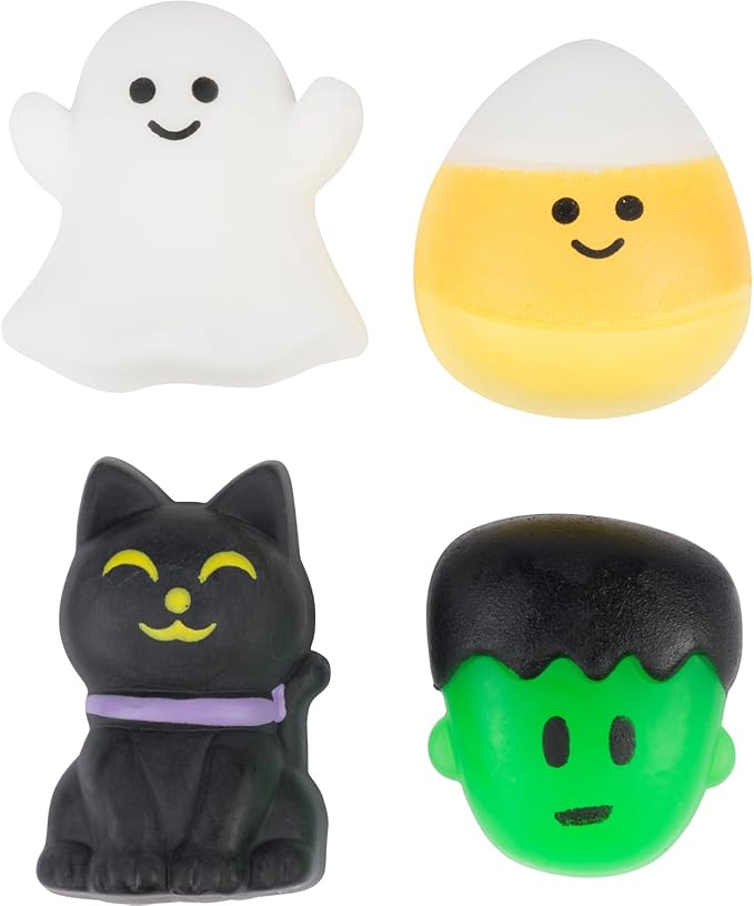 30 Pack Halloween Squishes, Halloween Party Favors, Halloween Classroom Favors, Squishy Toys, Goodie Bag Fillers, Bulk School for Kids, Halloween Treats Non Candy, Teal Pumpkin Project