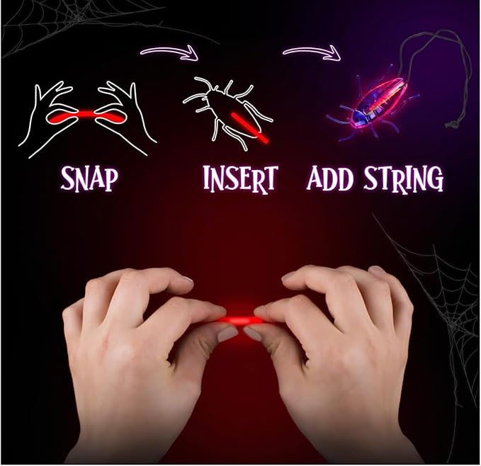 30 Packs Glow in the Dark Critters, Halloween Party Favors Bulk ,Goodie Bag Fillers, Halloween Gifts for Kids, Treats Non Candy, Halloween Classroom Favors, Teal Pumpkin Project