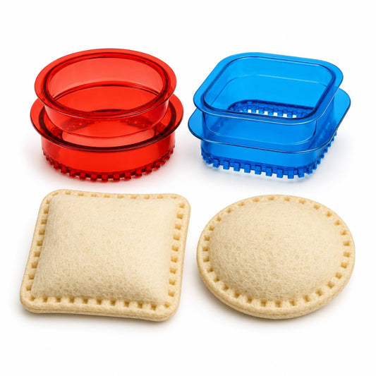Crustless Sandwich Cutter & Sealer Set – Round & Square