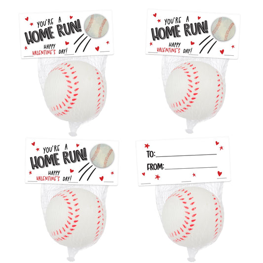 Funeta Baseball Sports Balls - Valentine's Day Cards for Kids School Classroom - Valentine's Day Gifts for Kids Class Exchange
