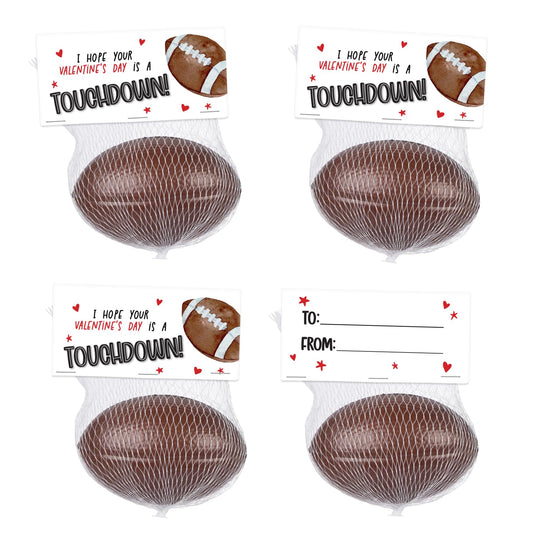 Funeta Football Valentines Sports Balls - Valentine's Day Cards for Kids School Classroom - Valentine's Day Gifts for Kids Class Exchange
