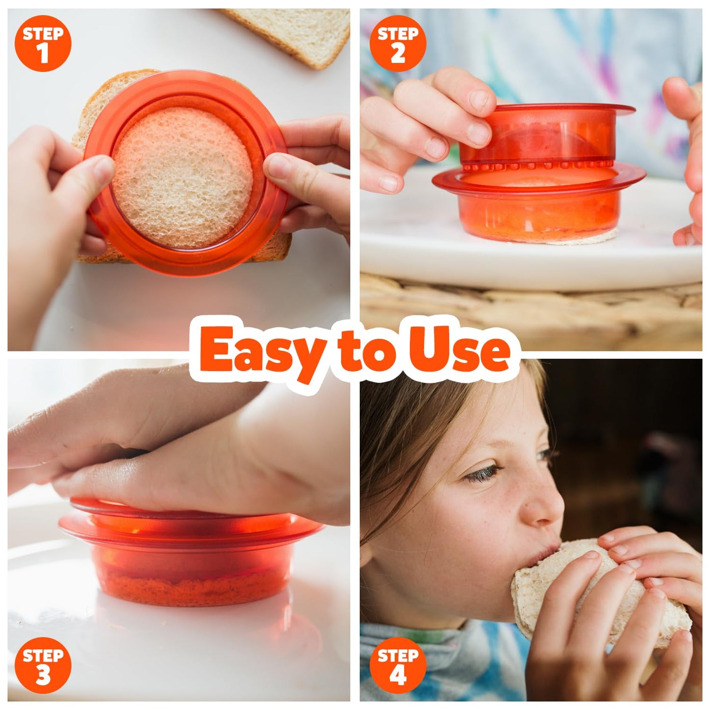 Crustless Sandwich Cutter & Sealer Set – Round & Square
