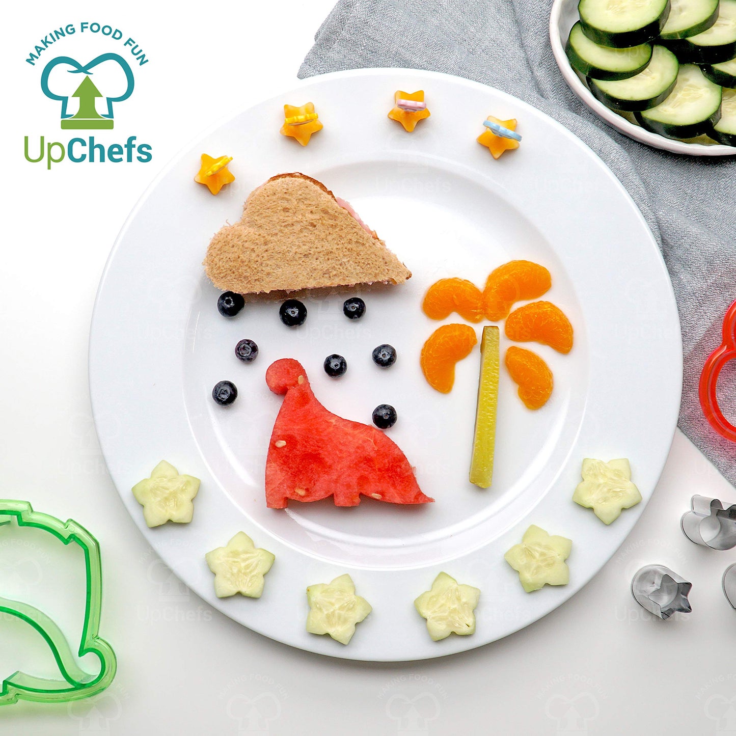 Fun Sandwich Cutter Set for Kids Lunch