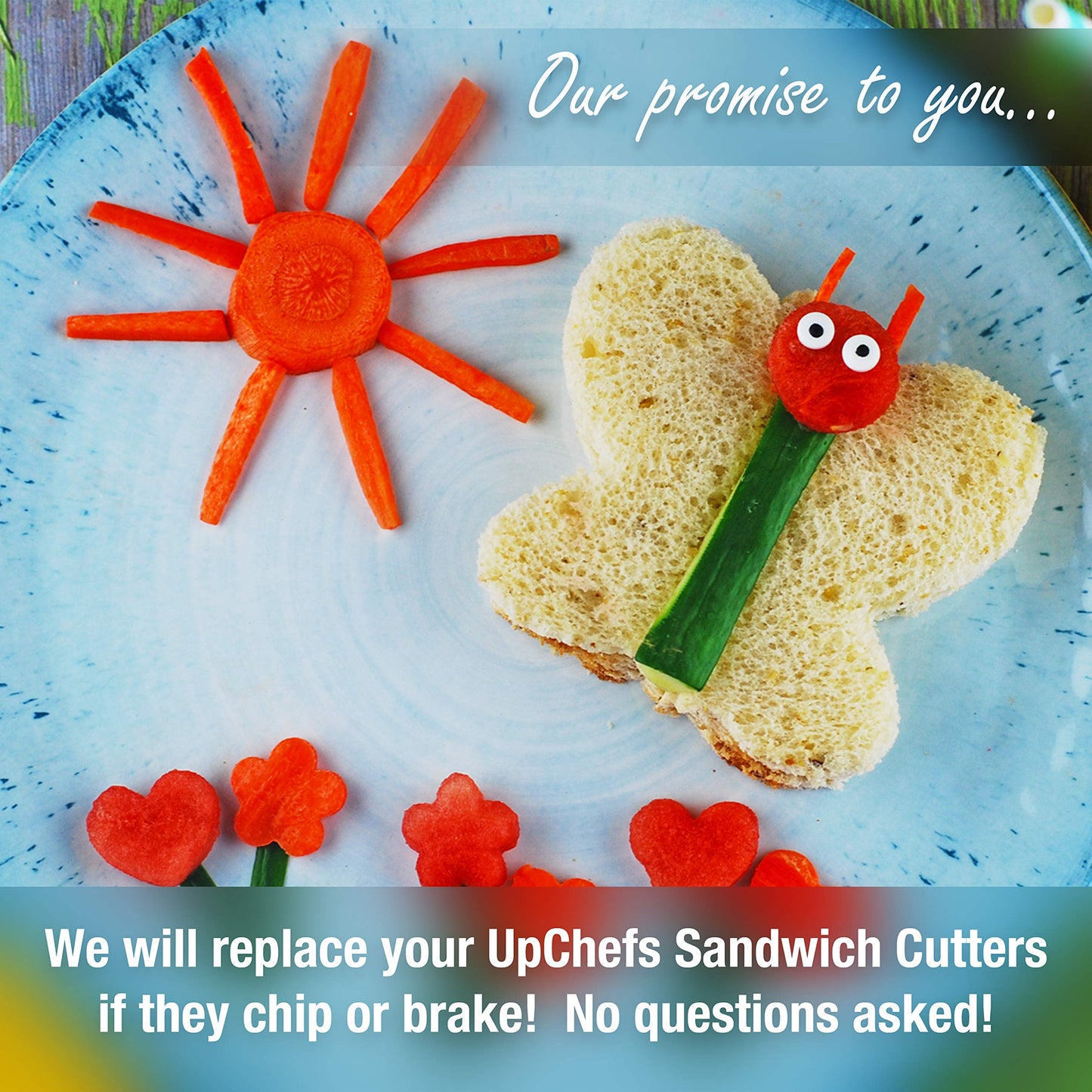 Fun Sandwich Cutter Set for Kids Lunch